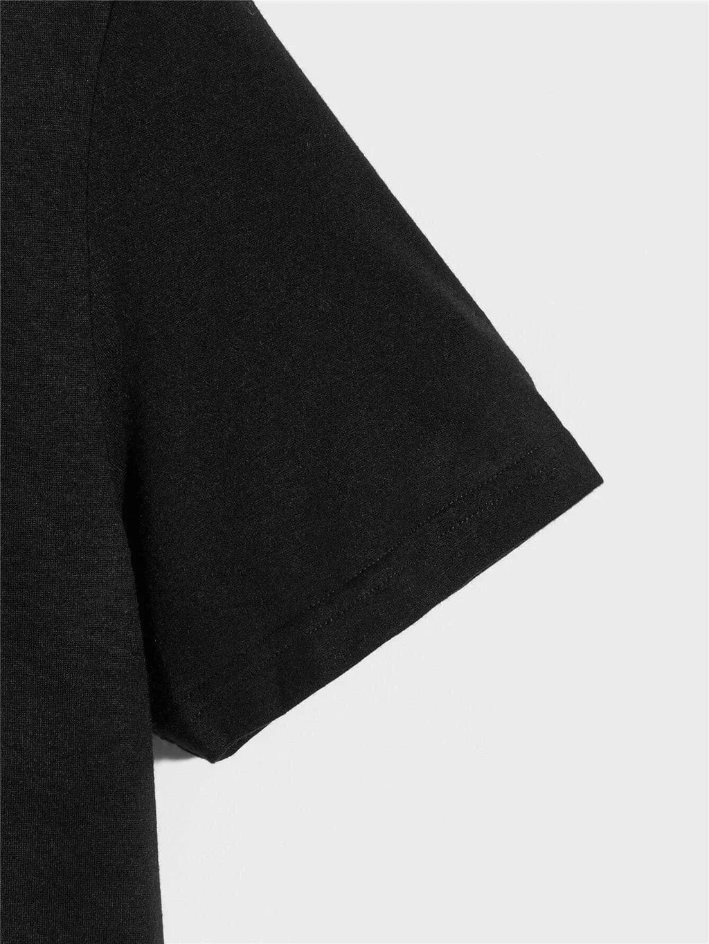 T-Shirt  Masculina Casual com Estampa de Rosa Gola