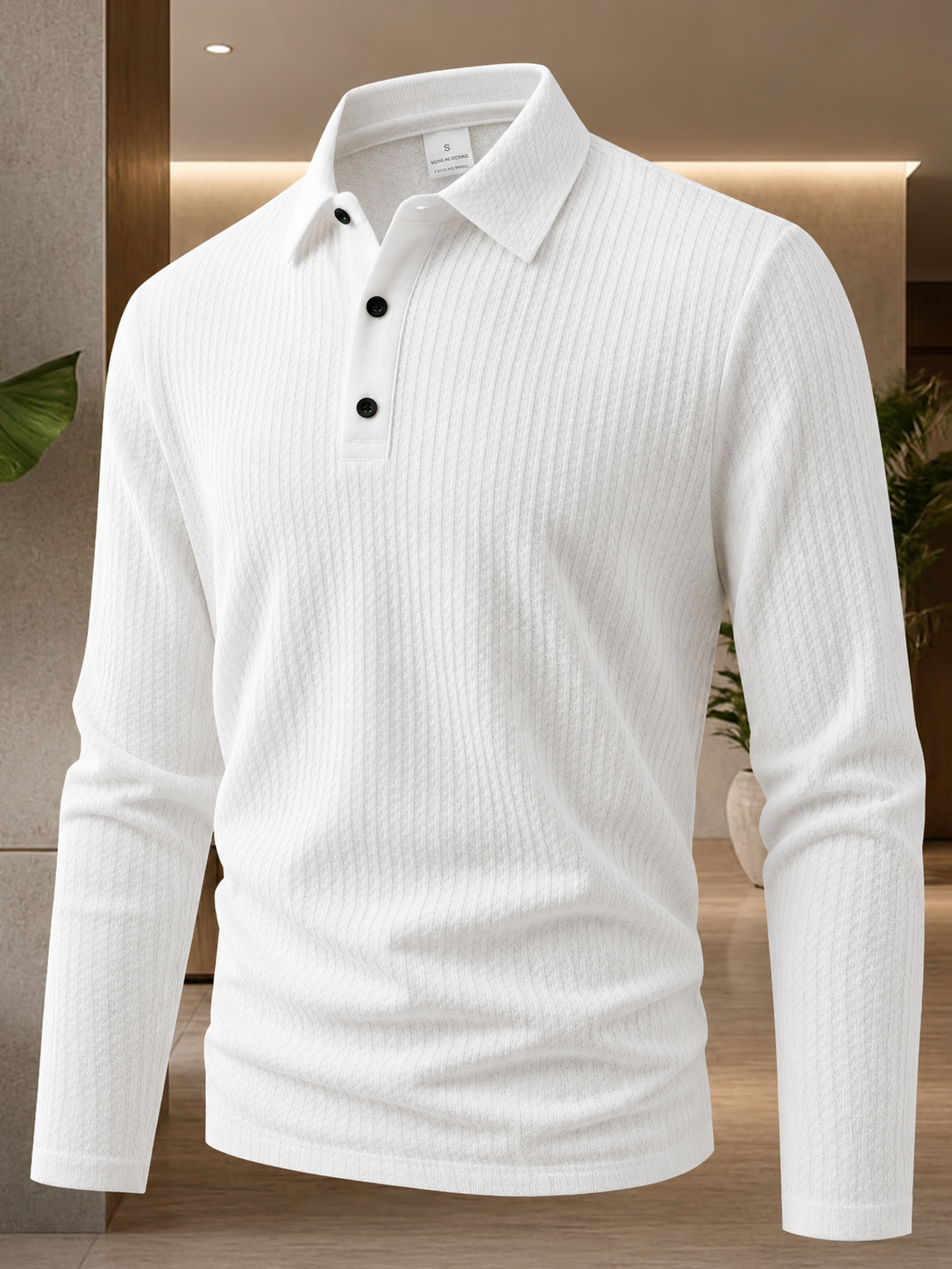 Polo Masculina Manga Longa Premium