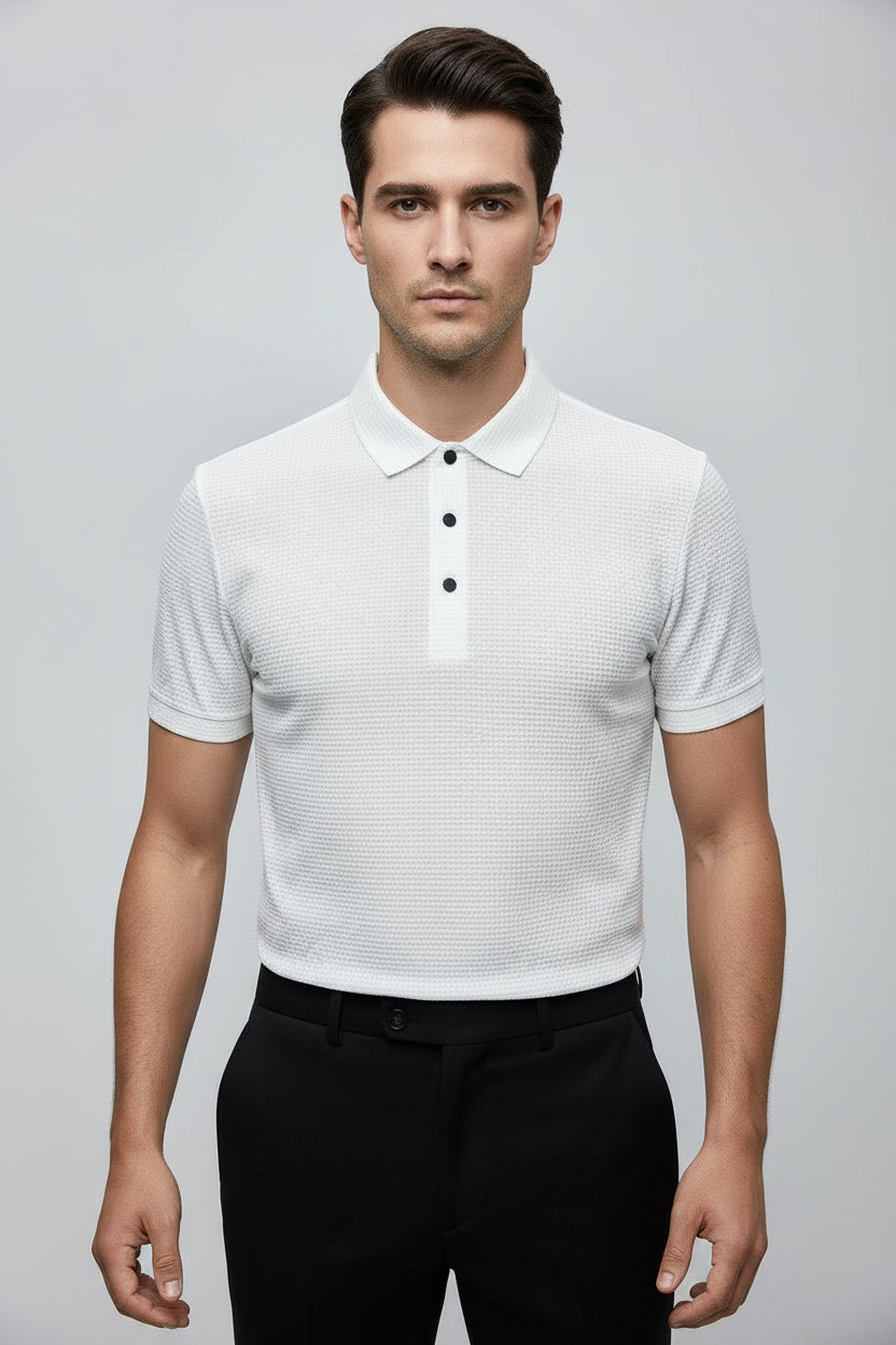 Polo Masculino Premium Texturizada