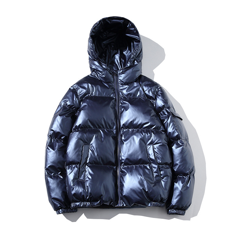 Casaco Puffer Masculina Ártico Silver com Capuz